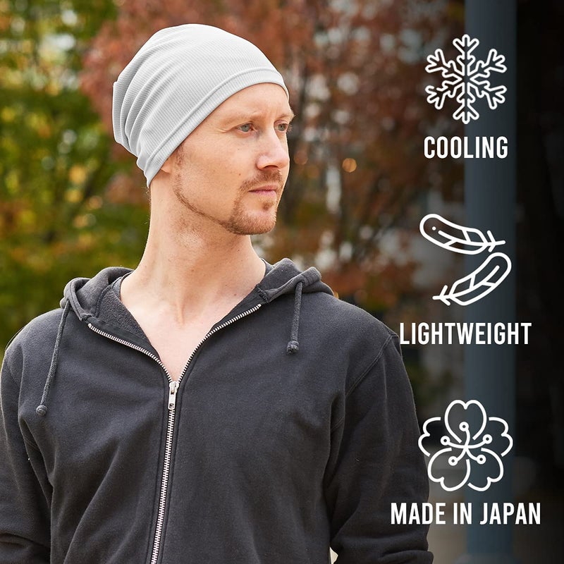 CHARM Mens & Womens Running Sports Beanie, Sweat-Wicking UV-Blocking Helmet Liner Gym Cap & Cycling Hat Navy - Image 5